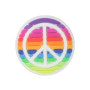 Jibbitz Rainbow Peace Sign