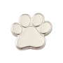 Jibbitz Silver Paw Print