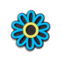 Jibbitz Lights Up Electric Blue Daisy