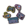 Jibbitz Lights Up Neon Gamer 5Pack