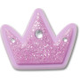 Jibbitz Tiny Purple Glitter Crown