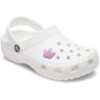 Jibbitz Tiny Purple Glitter Crown