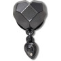 Jibbitz Punk Gunmetal Heart