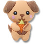 Jibbitz Cutie Ice Cream Puppy