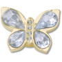 Jibbitz Gold Gem Butterfly
