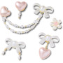 Jibbitz Bow and Pink Heart 5 Pack