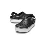 Crocband Platform Clog Black/White Mujer