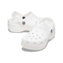 Classic Platform Clog White Mujer
