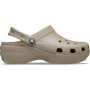 Classic Platform Clog W Taupe Mujer