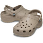 Classic Platform Clog W Taupe Mujer
