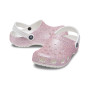 Classic Glitter Clog K White/Rainbow Niños