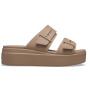 Brooklyn Buckle Low Latte Mujer