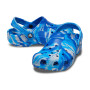 Classic Marbled Clog K Blue Bolt/Multi Niños