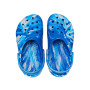 Classic Marbled Clog K Blue Bolt/Multi Niños