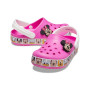 FL Minnie Mouse Band Clog T Electric Pink Niños