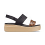 Brooklyn Tort Low Wedge Black - Multi Mujer