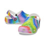 Classic Spray Dye Clog K White/Multi Niños