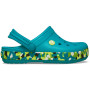 Crocband Glow Confetti Turbo Teal/Multi Ni os