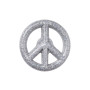 Jibbitz Glitter Peace Sign