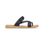 Tulum Toe Post Sandal Black/Tan Mujer