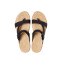 Tulum Toe Post Sandal Black/Tan Mujer