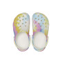 Classic Tie Dye Graphic Clog K White/Multi Niños