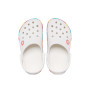 Crocband Chevron Beaded Clog White Niños
