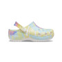 Classic Platform Tie Dye Graphic Clog White/Multi Unisex