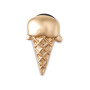 Jibbitz Gold Ice Cream Cone