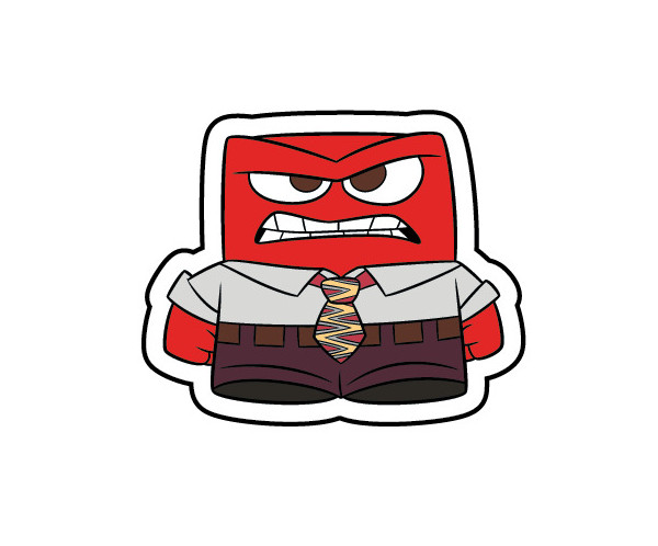 Jibbitz Pixar Inside Out Anger