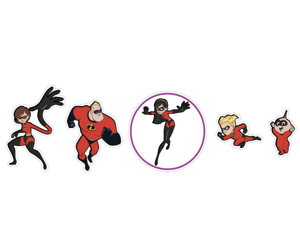 Jibbitz Pixar Incredibles 5 Pack